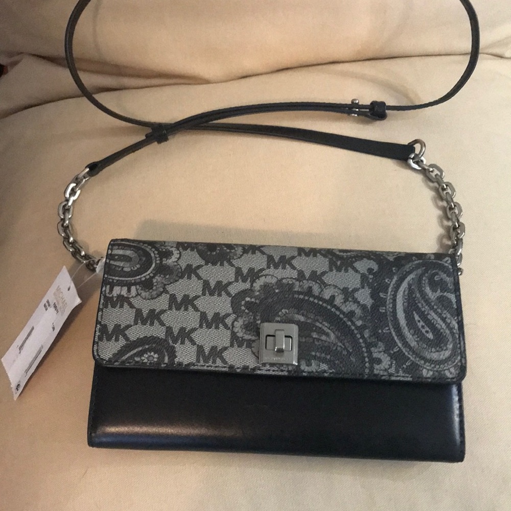 Michael Kors Natalie Paisley Cross Body Wallet
